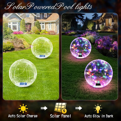 RGB Solar Floating Pool Light – Waterproof Inflatable LED Ball