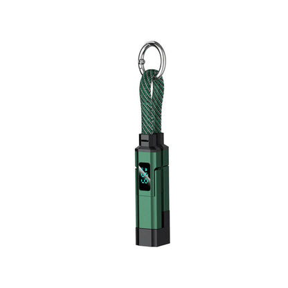 4-in-1 Digital Display Keychain Cable | Fast Charge, Compact