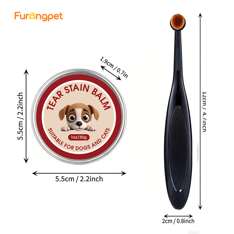 Hypoallergenic Tear Stain Cream for Dogs Cats Bright Clean Eyes