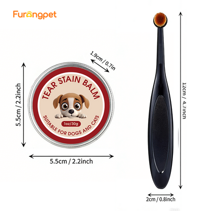 Hypoallergenic Tear Stain Cream for Dogs Cats Bright Clean Eyes