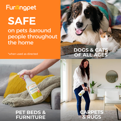 Natural Flea, Tick & Mosquito Spray for Pets & Home – Essential Oil Protection