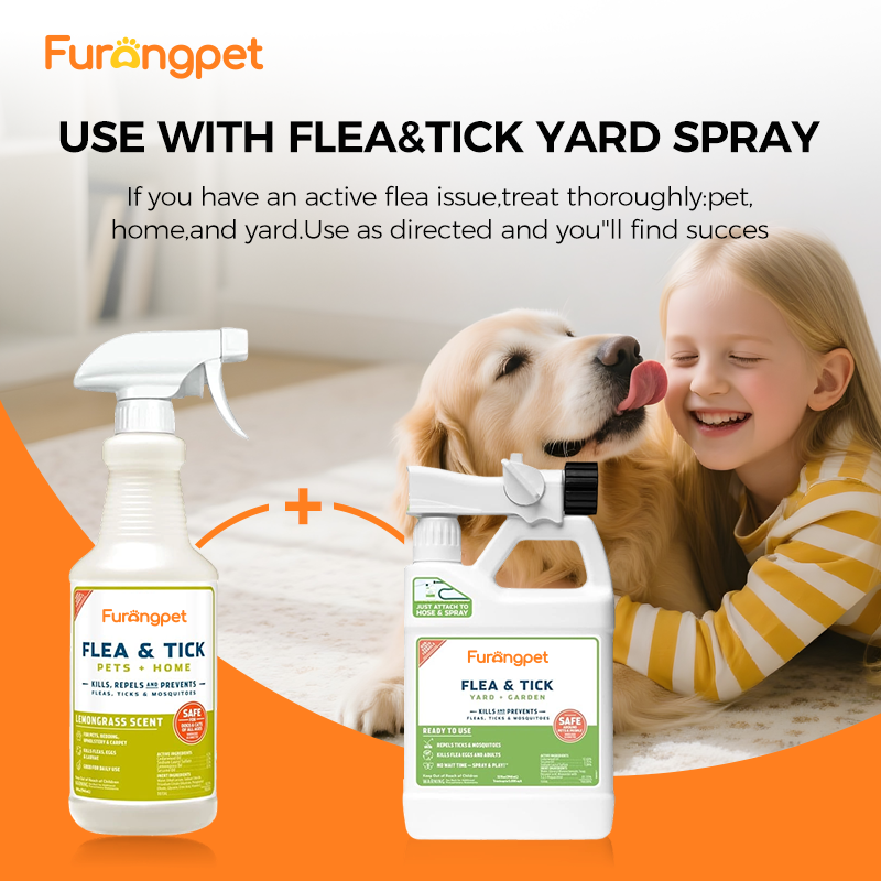 Natural Flea, Tick & Mosquito Spray for Pets & Home – Essential Oil Protection