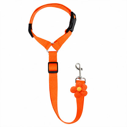 2-in-1 Adjustable Dog Car Seat Belt and Leash