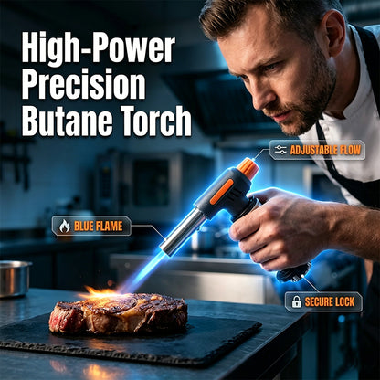 Portable Adjustable Butane Torch Lighter