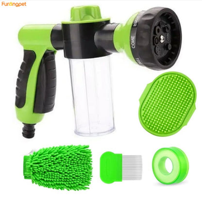 Upgrade Dog Washing Hose 8-in-1 Sprayer Nozzle