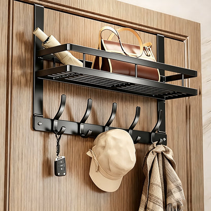 Over-The-Door Hook with Basket