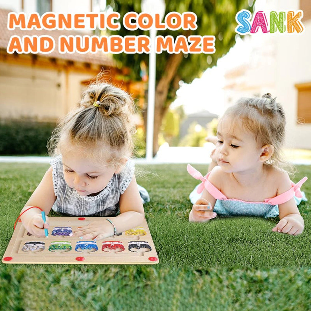 Magnetic Color & Number Counting Maze