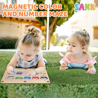 Magnetic Color & Number Counting Maze