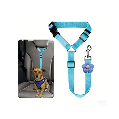 2-in-1 Adjustable Dog Car Seat Belt and Leash