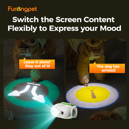 Furongpet™ Heart Projection LED Dog Collar Light for Night Safety