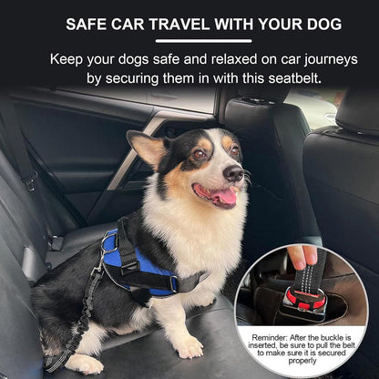 Adjustable Dog Car Travel Safety Tether
