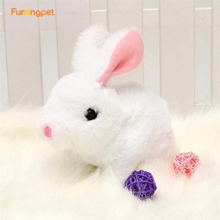 Interactive Walking and Talking Bunny Toy for Pets