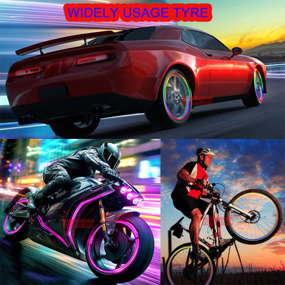Motion-Activated LED Wheel Valve Lights