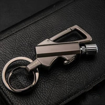 Multitool Keychain: Permanent Match Infinity Lighter & Bottle Opener
