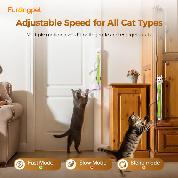 Auto Motion Flying Rope Interactive Cat Toy