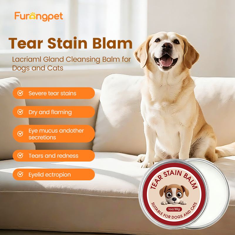 Hypoallergenic Tear Stain Cream for Dogs Cats Bright Clean Eyes