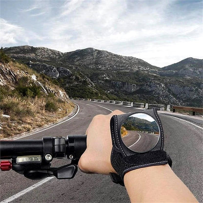 🚴 Bicycle Wrist Rearview Mirror ✅ Adjustable Safety Reflector for All Riding