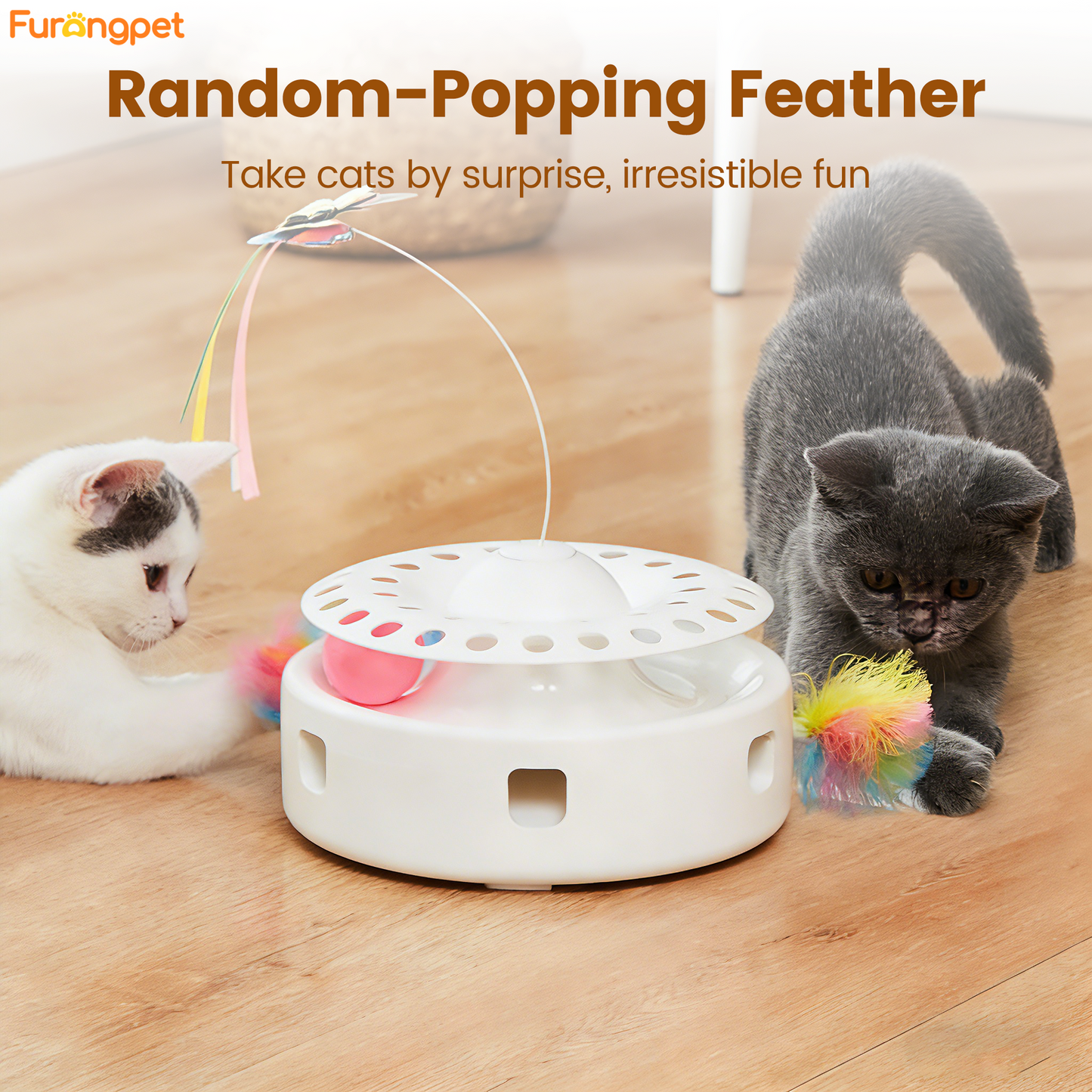 Cat Toys 3in1 Automatic Interactive kiitten Toy