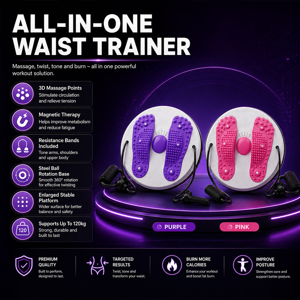 Waist Twisting Balance Board – Massage, Exercise, Fat Burning & Circulation Support