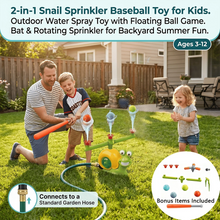💦 2-in-1 Snail Sprinkler Baseball Game – Outdoor Summer Fun for Kids