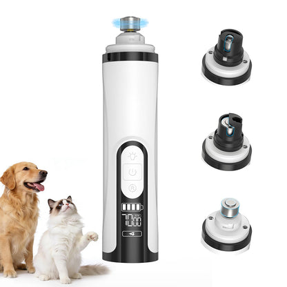 Upgraded Silent Dog Nail Grinder with 3 Speeds & LED Light
