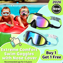🏊‍♀️HD children's large frame waterproof and anti-fog swimming goggles