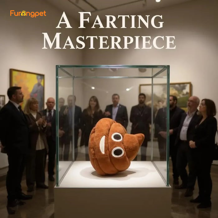 💩🤣 Farting Plush Poop Toy with Sound for Kids & Pets