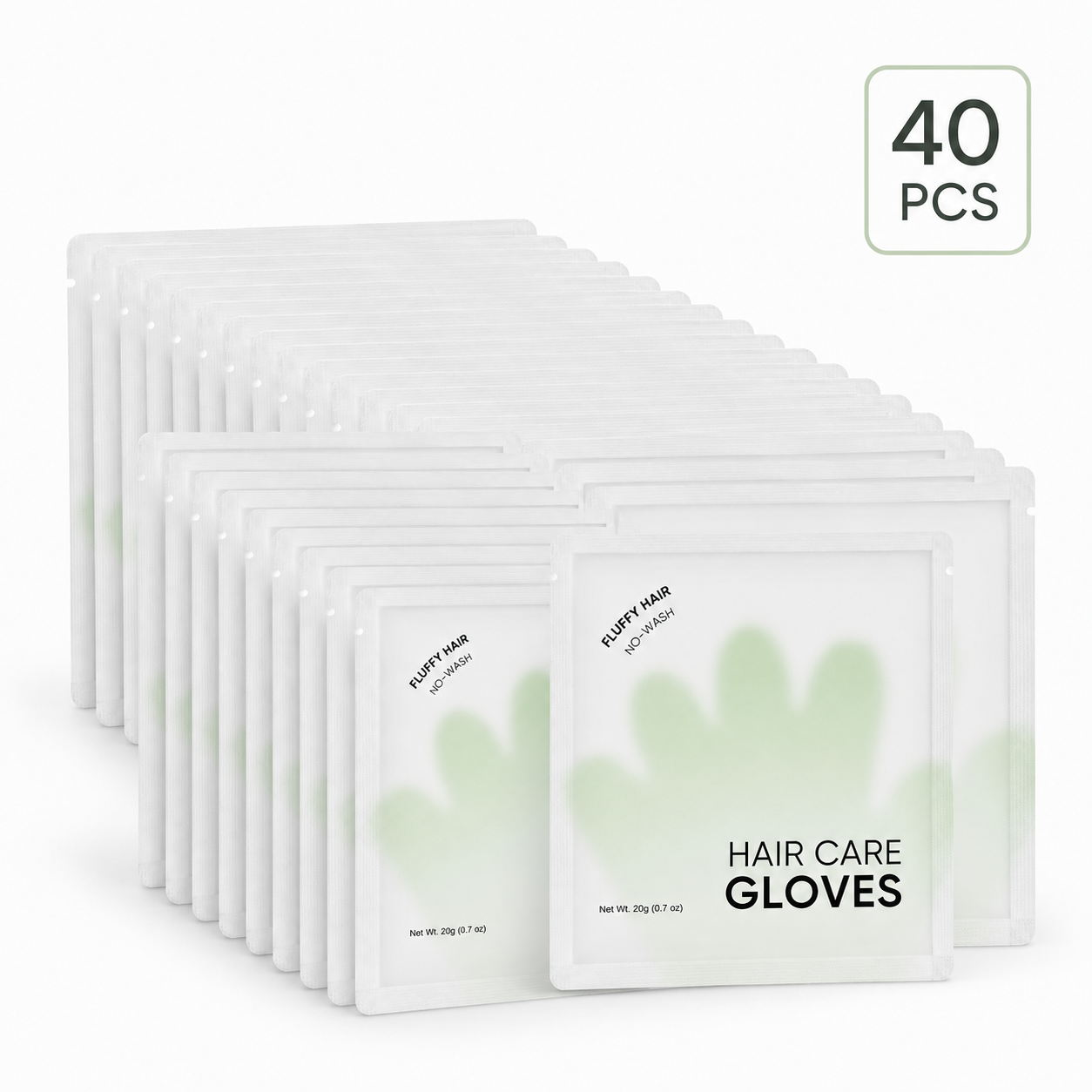 Rinse-Free Hair Cleansing Gloves for Oil Control