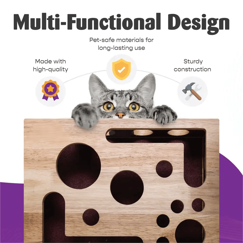 Furongpet™ Cat Scratch Puzzle Nail File Box