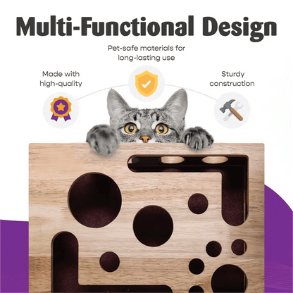 Furongpet™ Cat Scratch Puzzle Nail File Box