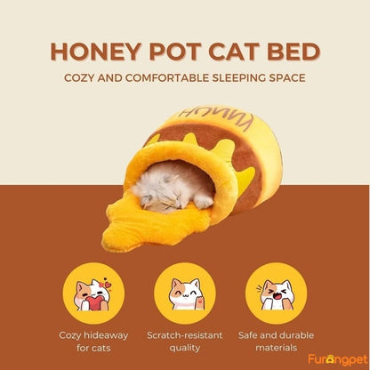 🔥HOT SALE 49% OFF🍯Honey Jar Cat Bed😻