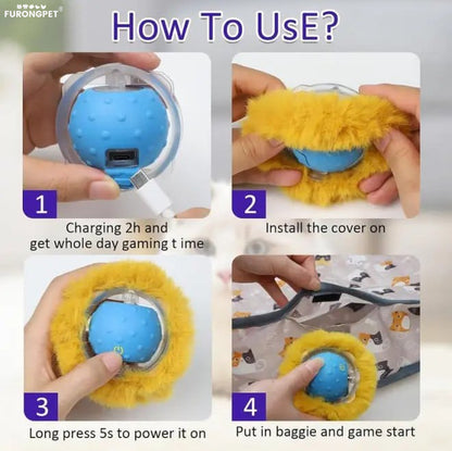 Interactive Cat Toy Ball Fast Rolling