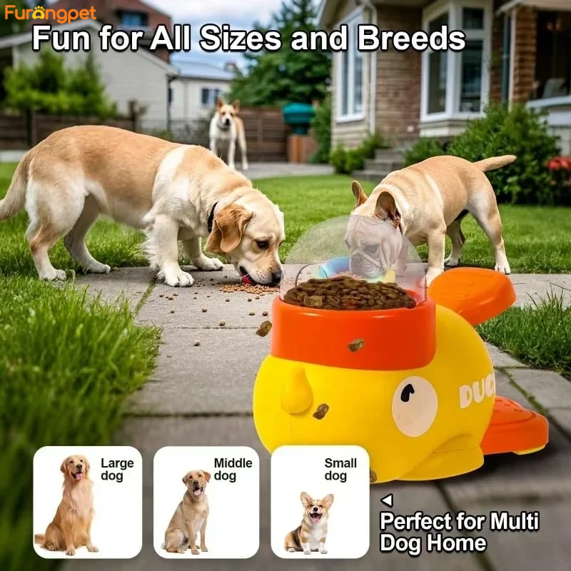 Interactive Duck Pet Feeder and Slow Feed Toy