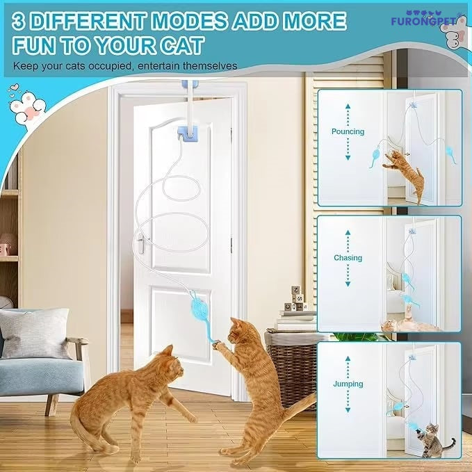 Interactive Automatic Flying Bird Cat Toy Wand