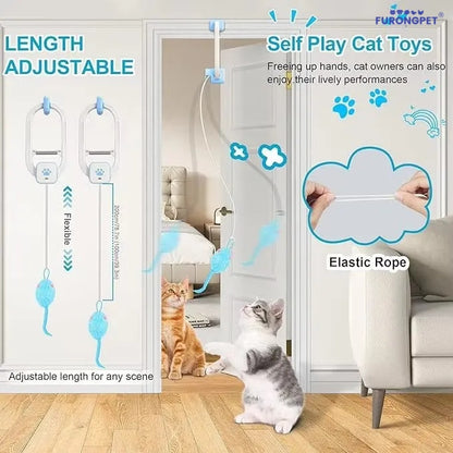 Interactive Automatic Flying Bird Cat Toy Wand
