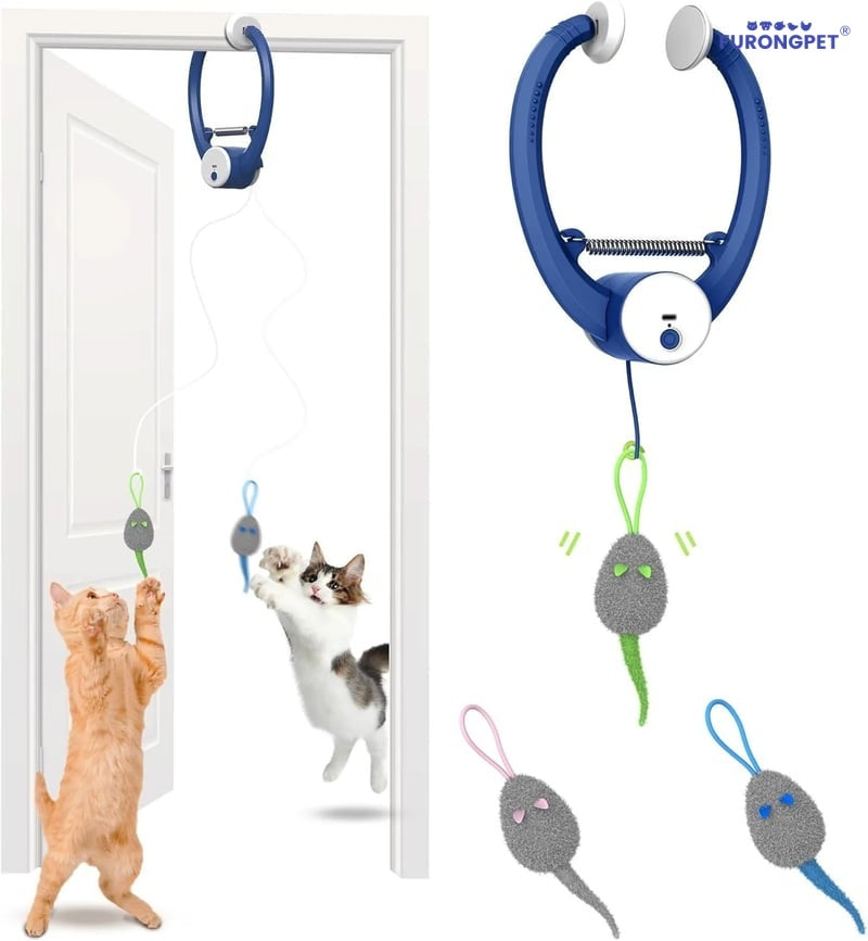 Interactive Automatic Flying Bird Cat Toy Wand