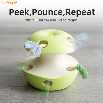 🍎 Interactive Apple Cat Toy – Fun Prey Play for Curious Kitties!✨