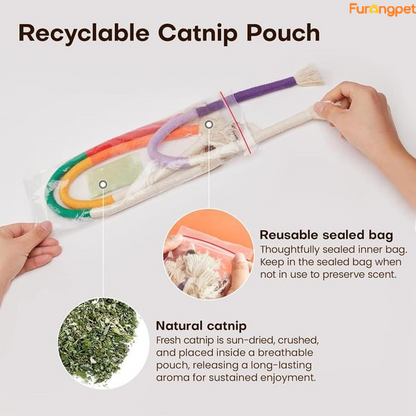 3 Pack Natural Catnip Rope Chew Toys