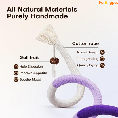 3 Pack Natural Catnip Rope Chew Toys