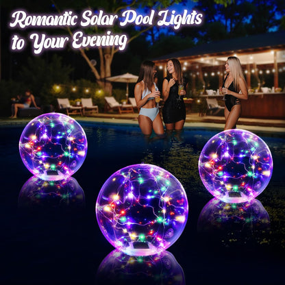 RGB Solar Floating Pool Light – Waterproof Inflatable LED Ball