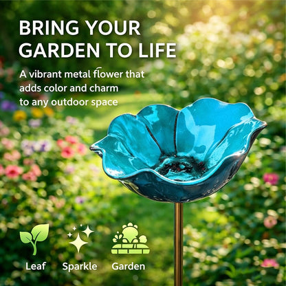 🌟Furongpet™ Handmade Metal Flower Stake – Add Charm & Color To Your Garden