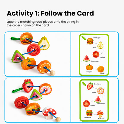 Montessori Caterpillar Lacing Toy