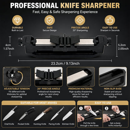 Precision Angle Knife Sharpener System