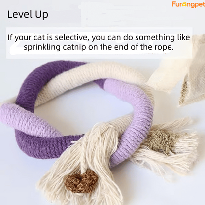 3 Pack Natural Catnip Rope Chew Toys