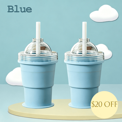 Collapsible Silicone Ice Ball Drinking Cup