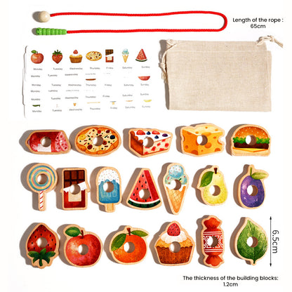 Montessori Caterpillar Lacing Toy