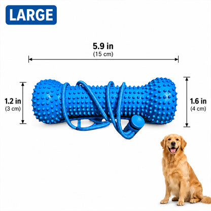 🐶 Adjustable Dog Tooth Cleaning Chew Stick – Durable Rubber Dental Toy for Easy Oral Care