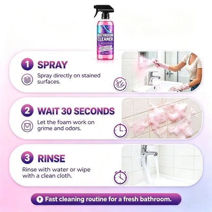 ✨30-Second Bathroom Cleaner Spray, Instant Stain Removal