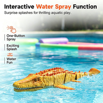 RC Mosasaurus Water Spray Dinosaur Toy