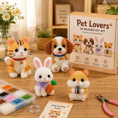 Cute 3D Beaded Animal DIY Kit
